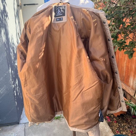 Volcom Tan Quilted Coat Shacket - Picture 3 of 8